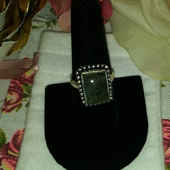 Natural Dark Jasper Gemstone Sterling Silver 💍 - Picture 2 of 7